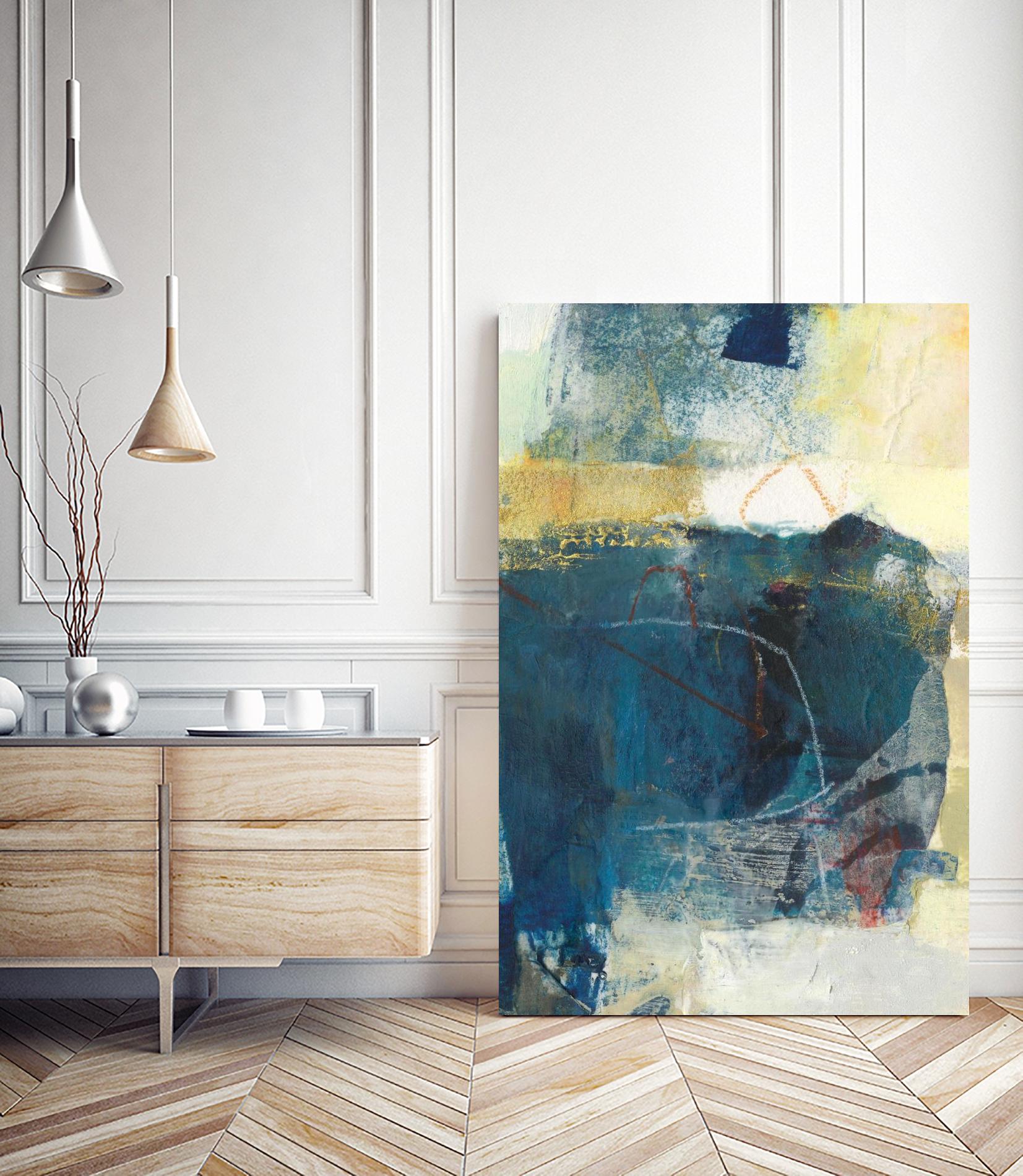 Frazil III by Sue Jachimiec on GIANT ART - gold abstract abstract