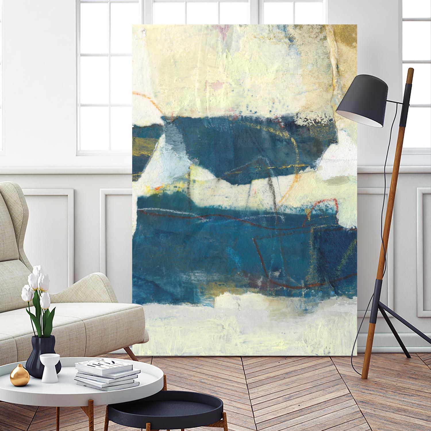 Frazil IV by Sue Jachimiec on GIANT ART - blue abstract abstract