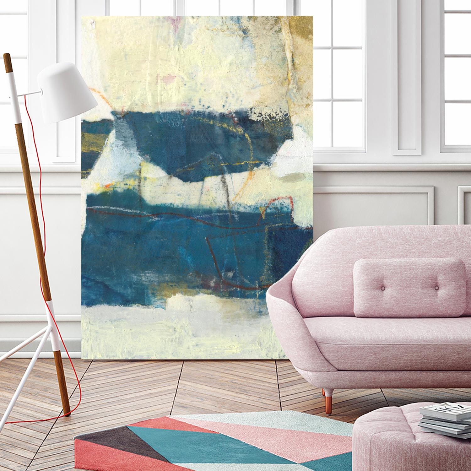 Frazil IV by Sue Jachimiec on GIANT ART - blue abstract abstract