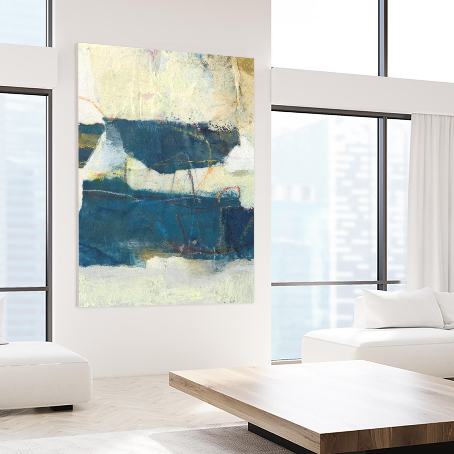 Frazil IV by Sue Jachimiec on GIANT ART - blue abstract abstract