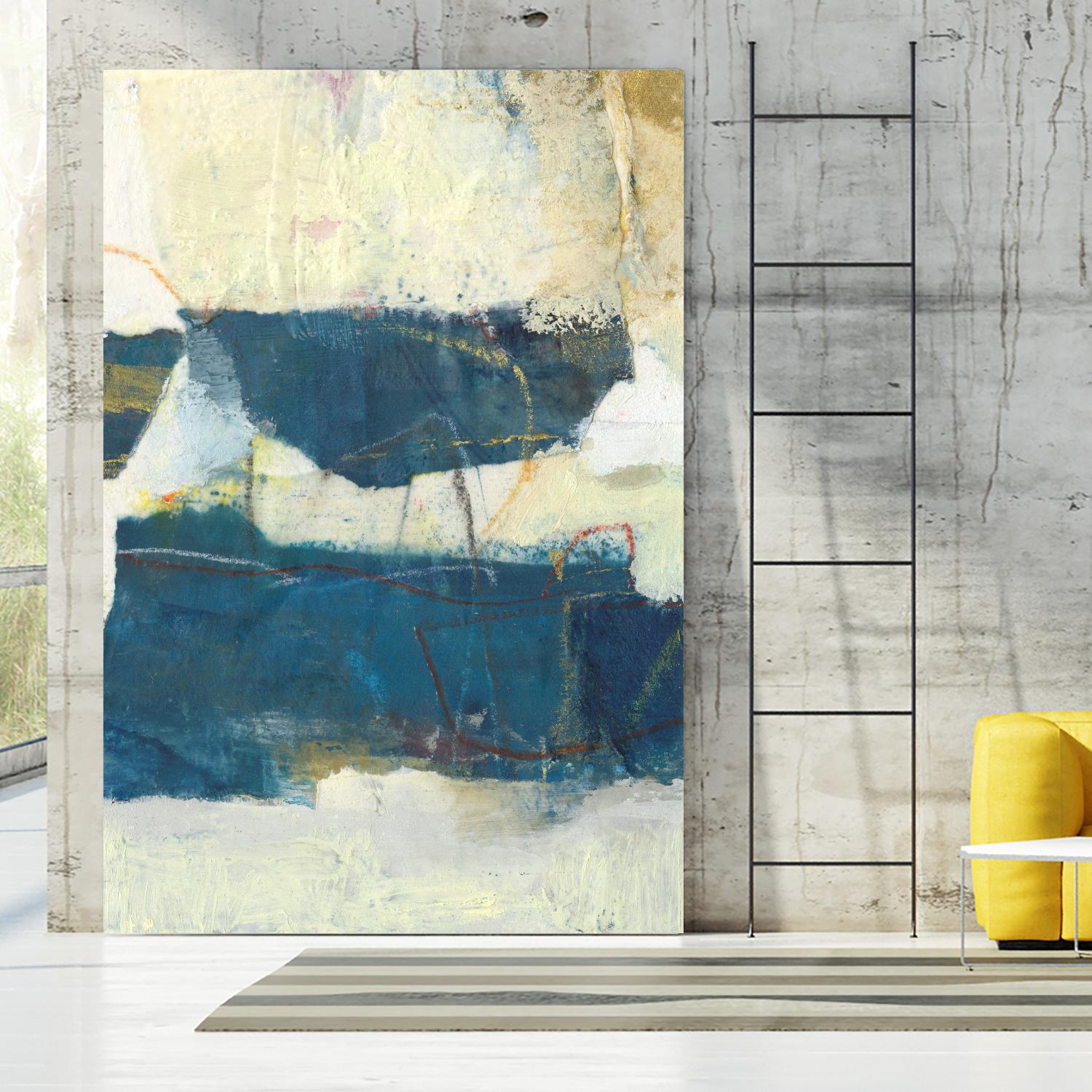 Frazil IV by Sue Jachimiec on GIANT ART - blue abstract abstract