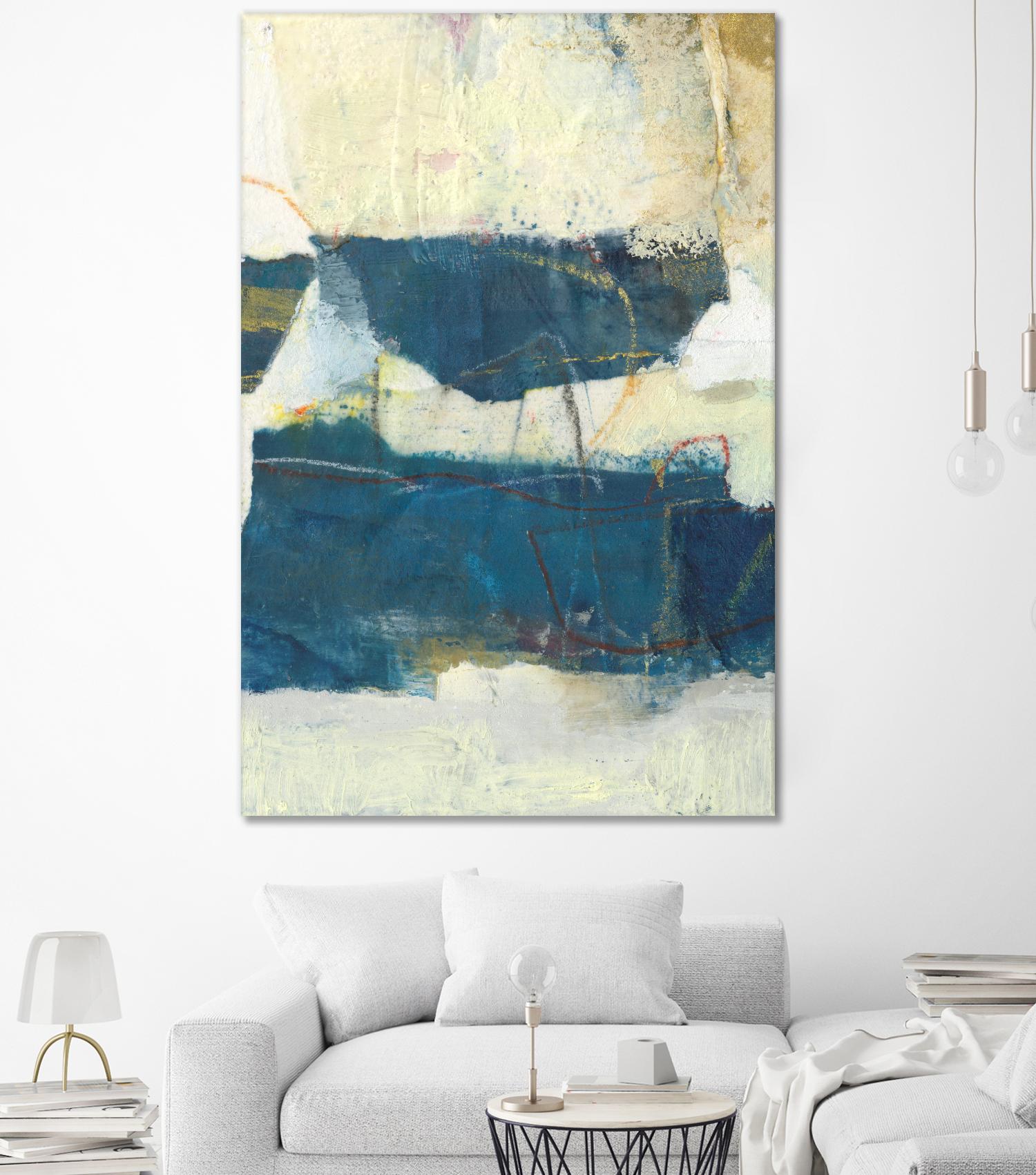 Frazil IV by Sue Jachimiec on GIANT ART - blue abstract abstract