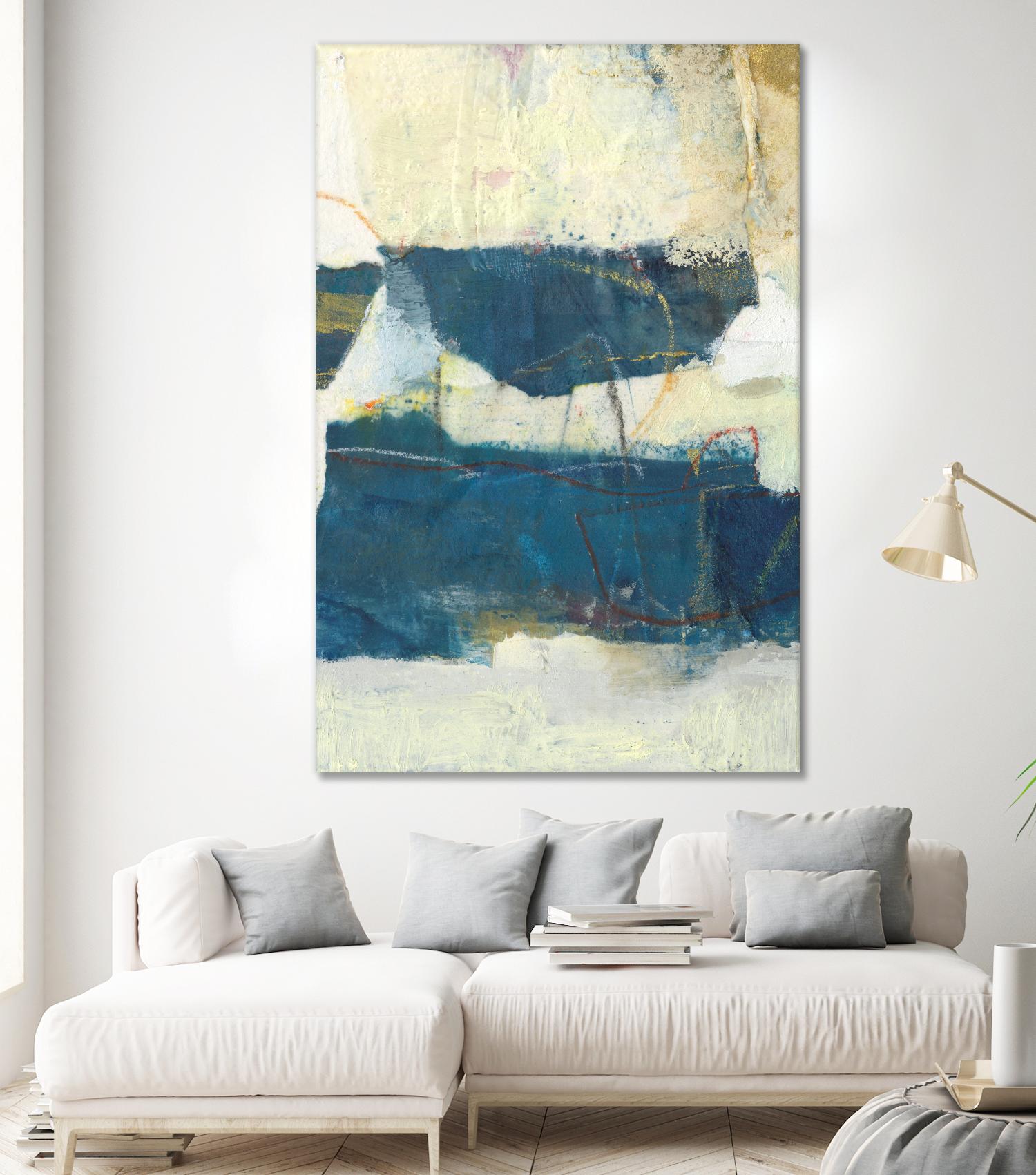 Frazil IV by Sue Jachimiec on GIANT ART - blue abstract abstract