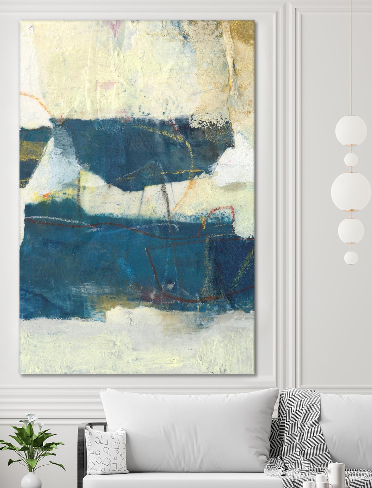 Frazil IV by Sue Jachimiec on GIANT ART - blue abstract abstract