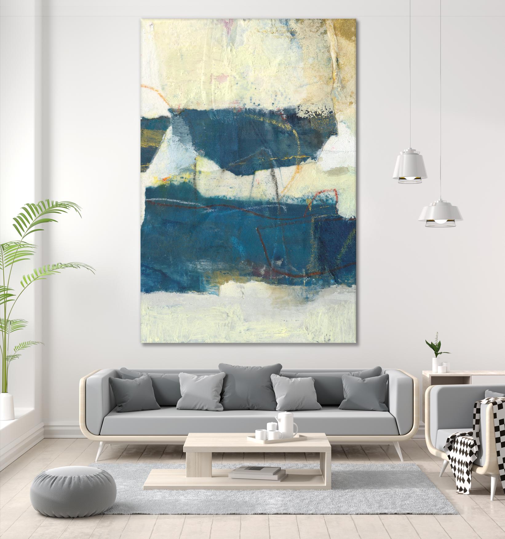 Frazil IV by Sue Jachimiec on GIANT ART - blue abstract abstract