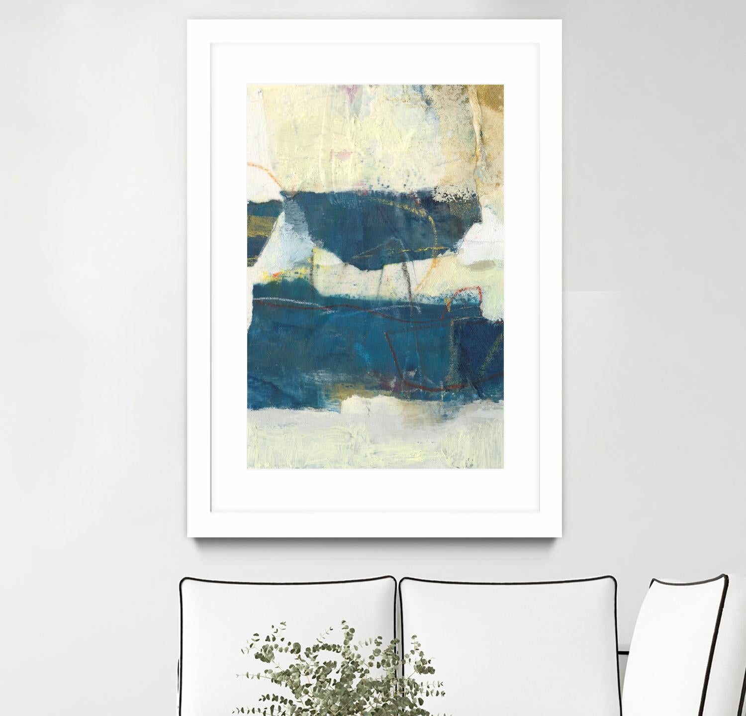 Frazil IV by Sue Jachimiec on GIANT ART - blue abstract abstract