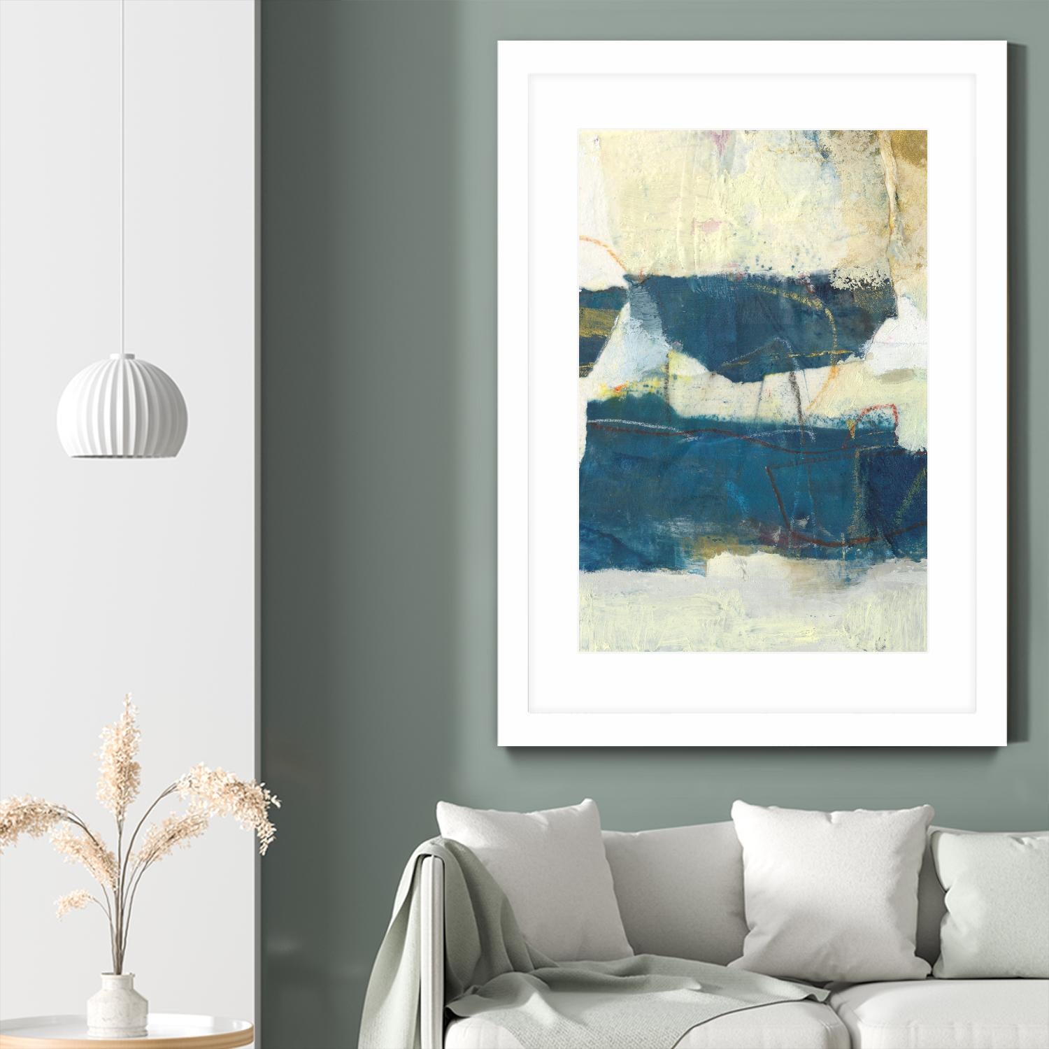 Frazil IV by Sue Jachimiec on GIANT ART - blue abstract abstract