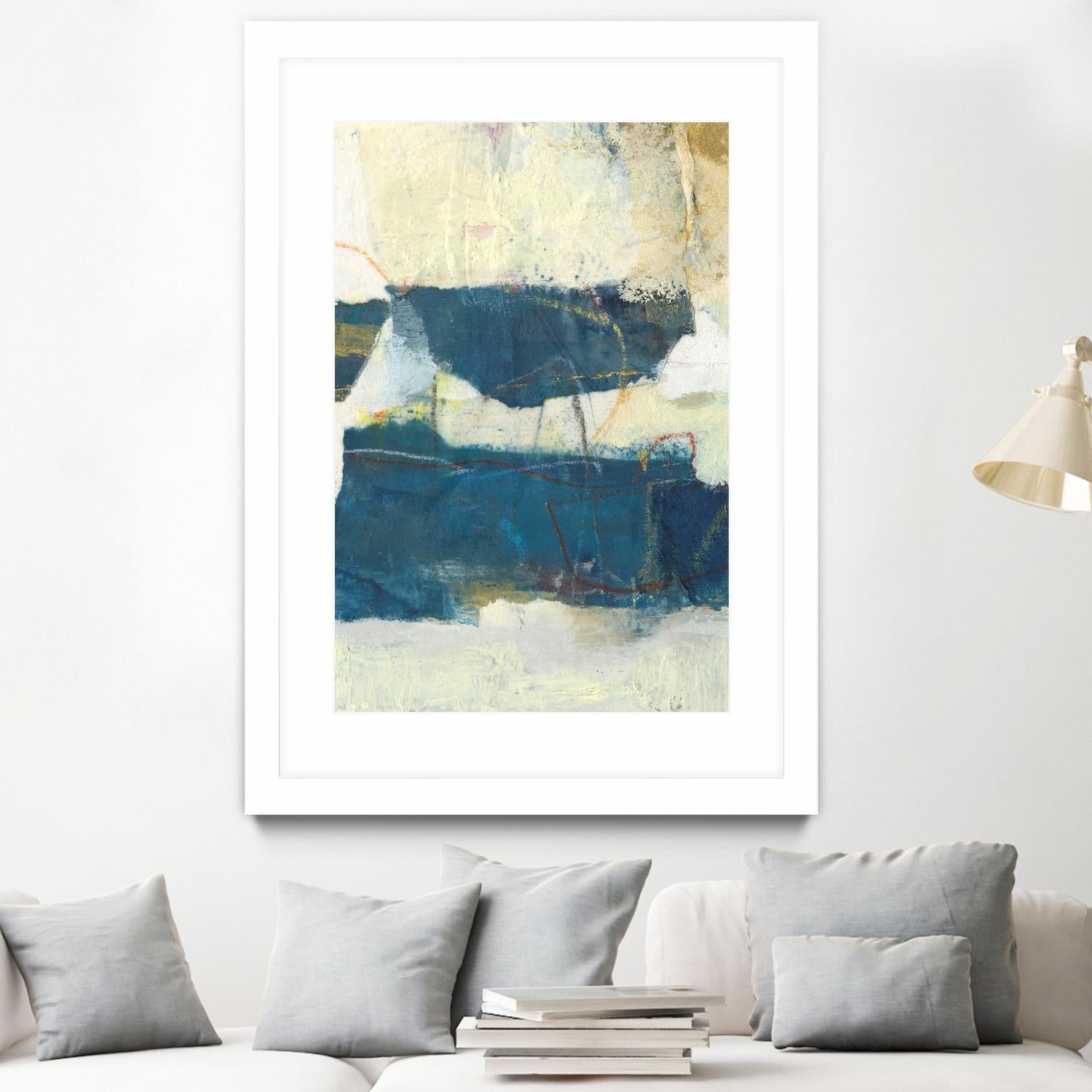 Frazil IV by Sue Jachimiec on GIANT ART - blue abstract abstract