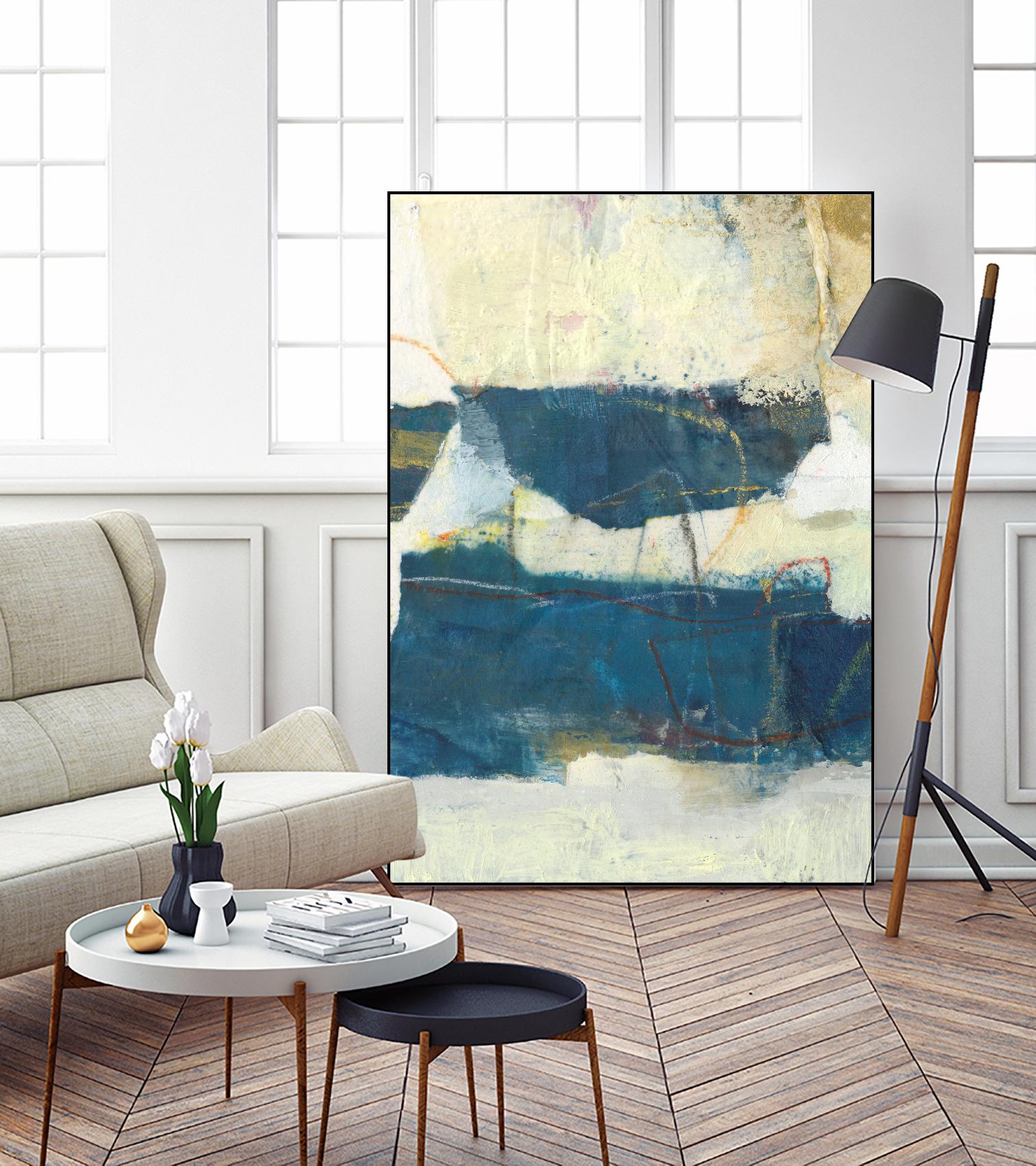 Frazil IV by Sue Jachimiec on GIANT ART - blue abstract abstract