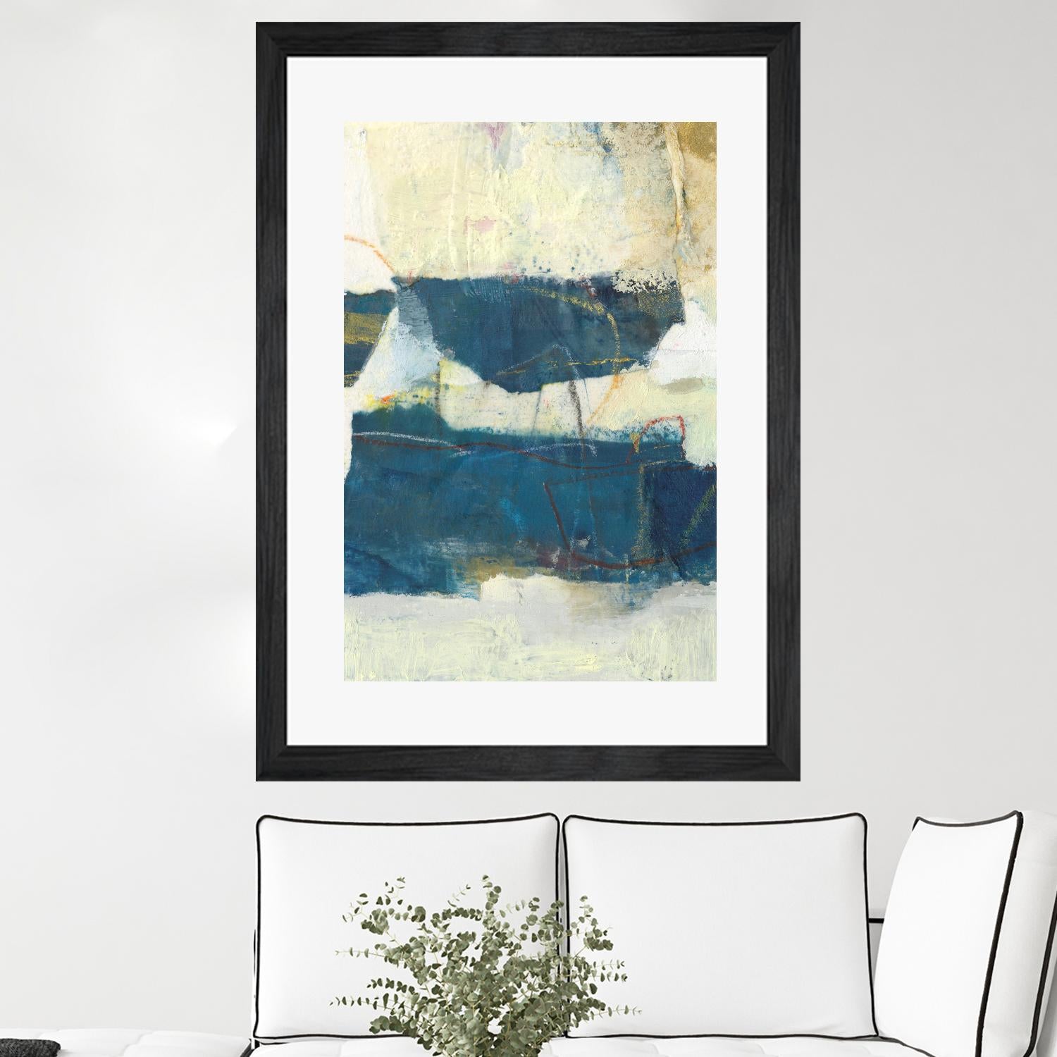 Frazil IV by Sue Jachimiec on GIANT ART - blue abstract abstract