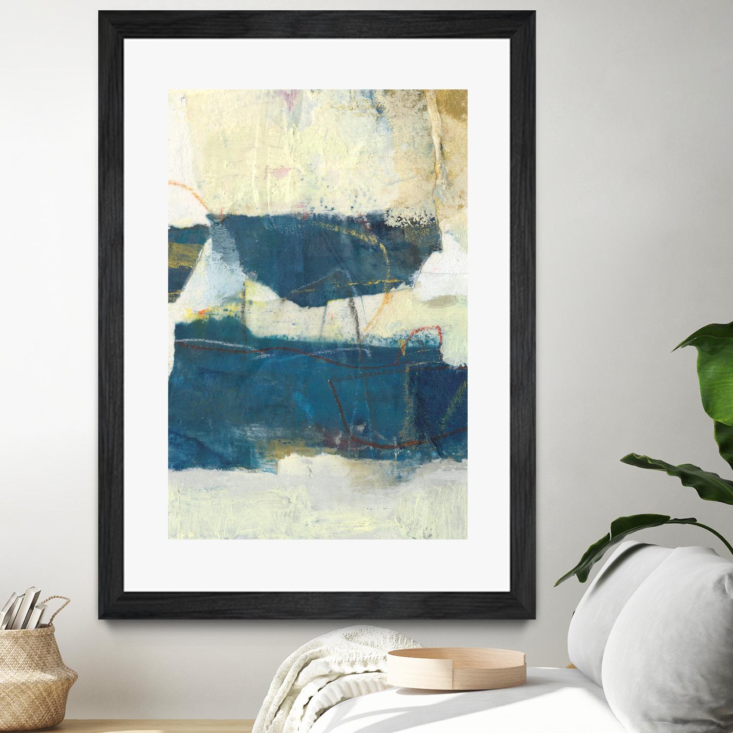 Frazil IV by Sue Jachimiec on GIANT ART - blue abstract abstract