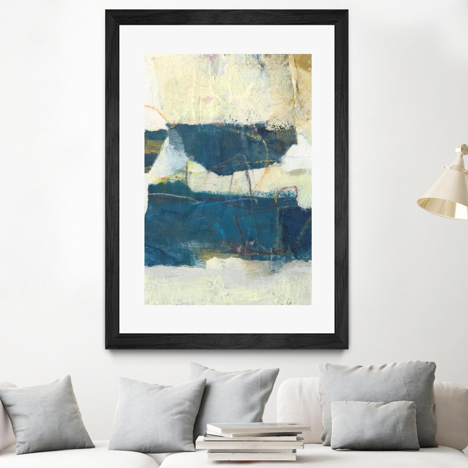 Frazil IV by Sue Jachimiec on GIANT ART - blue abstract abstract