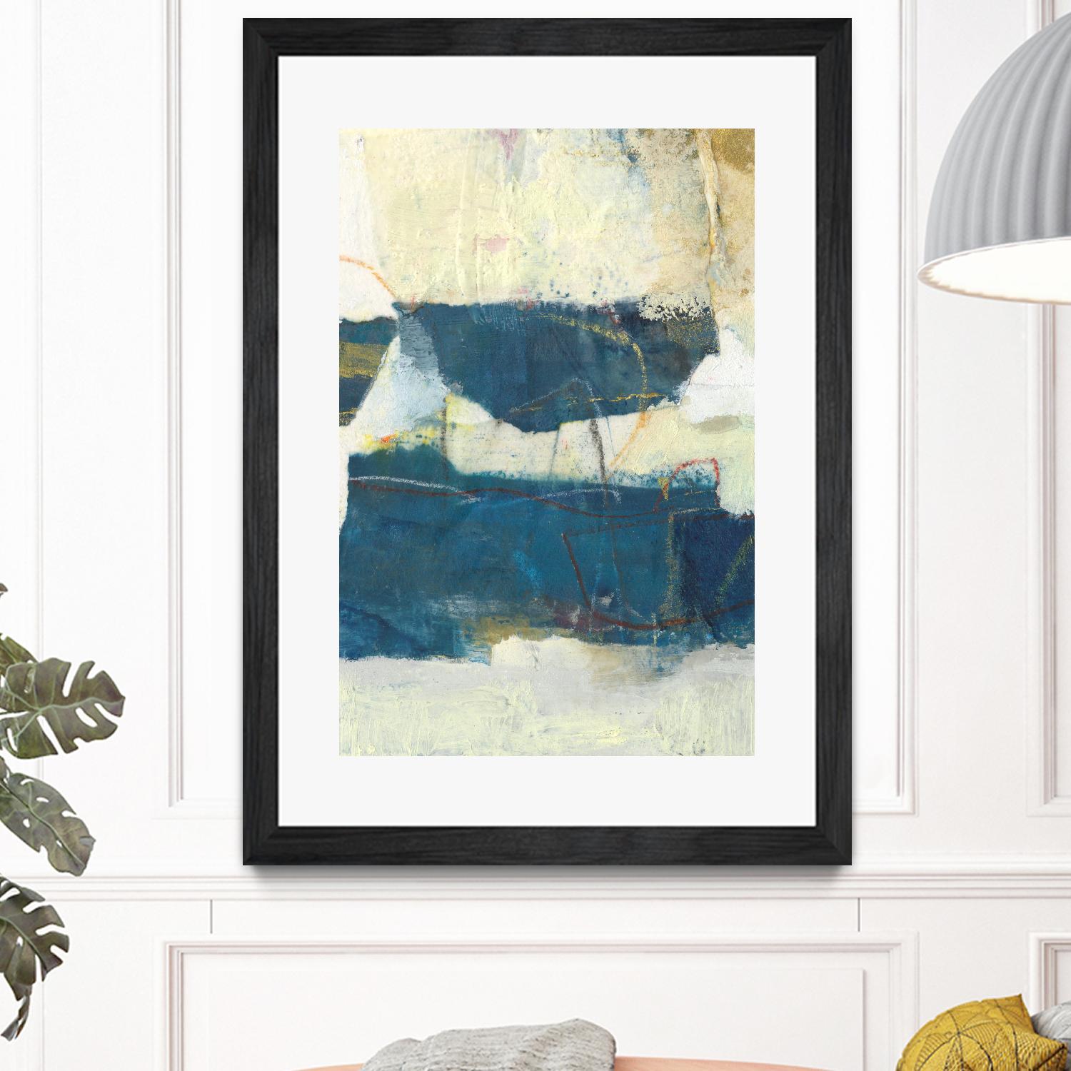 Frazil IV by Sue Jachimiec on GIANT ART - blue abstract abstract