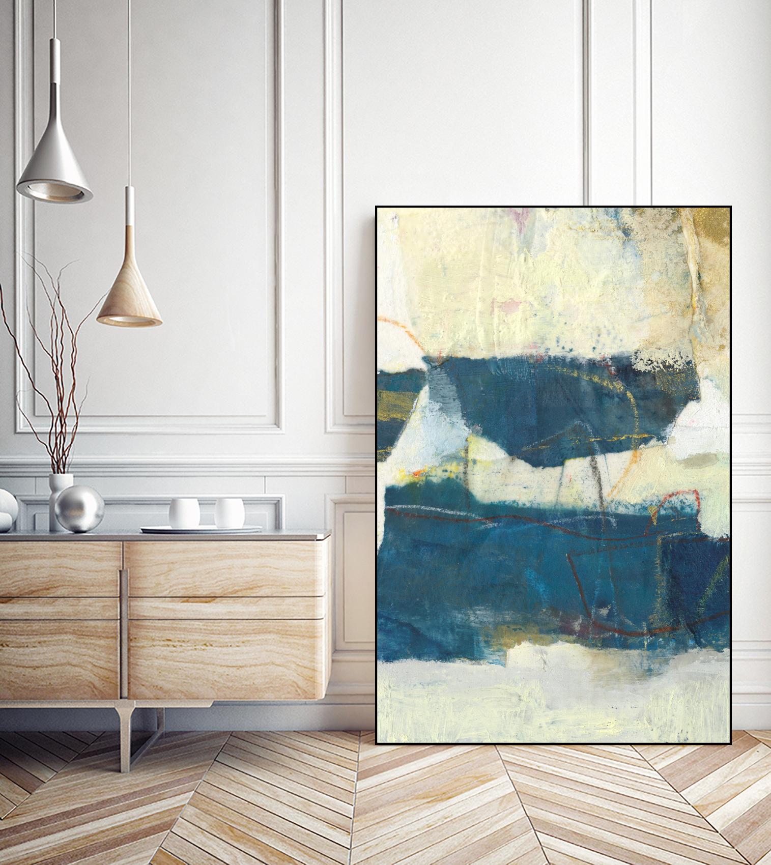 Frazil IV by Sue Jachimiec on GIANT ART - blue abstract abstract