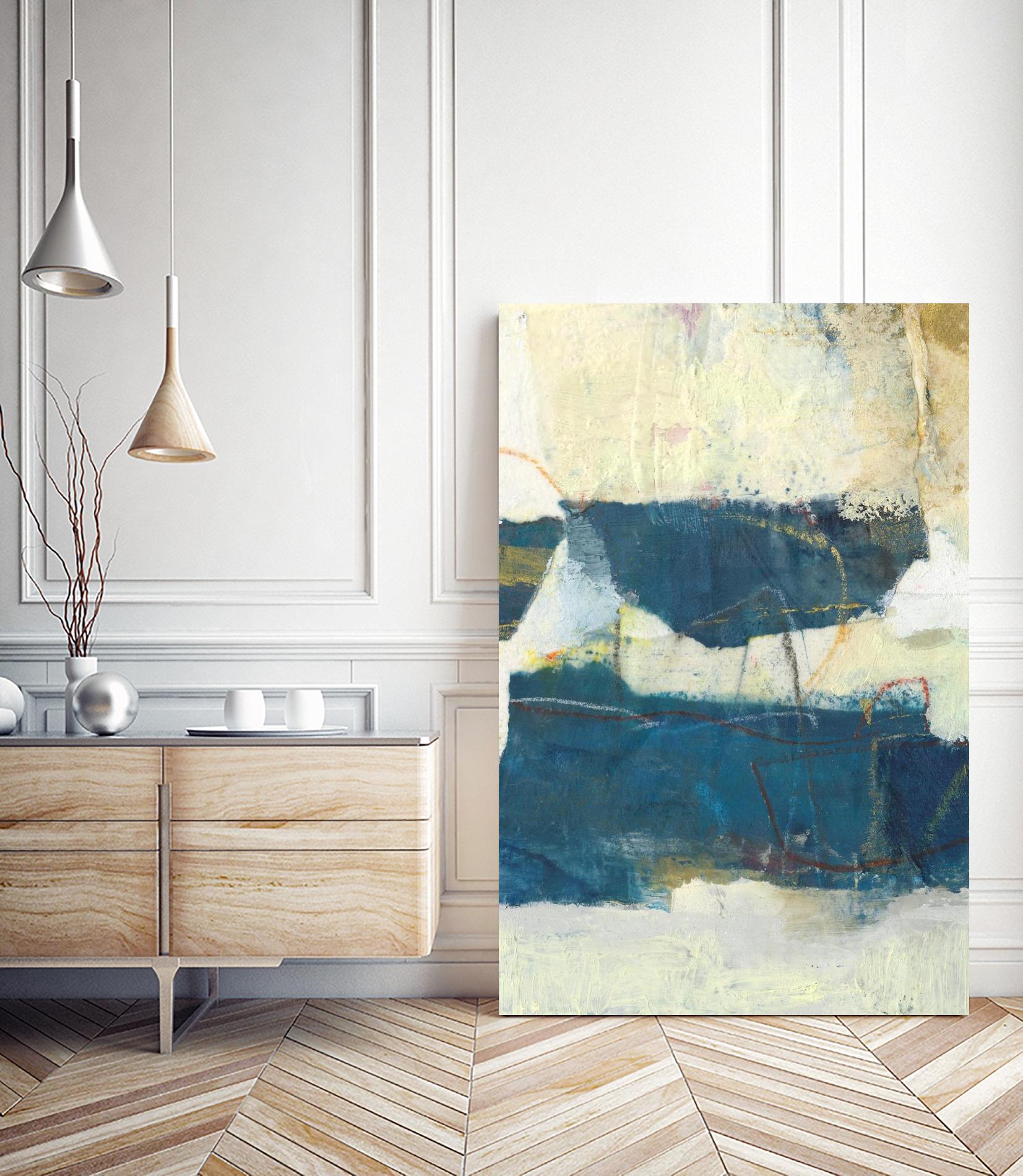 Frazil IV by Sue Jachimiec on GIANT ART - blue abstract abstract