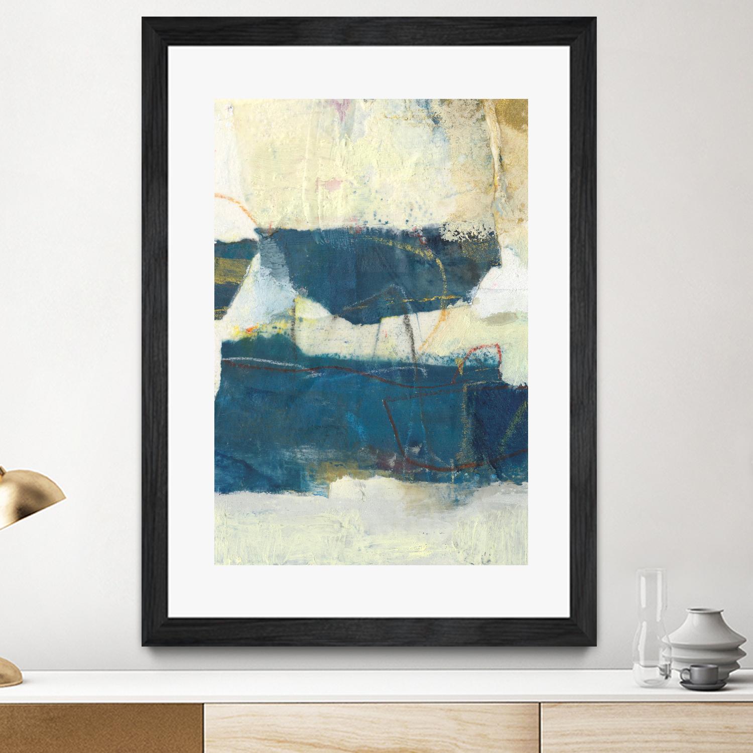 Frazil IV by Sue Jachimiec on GIANT ART - blue abstract abstract