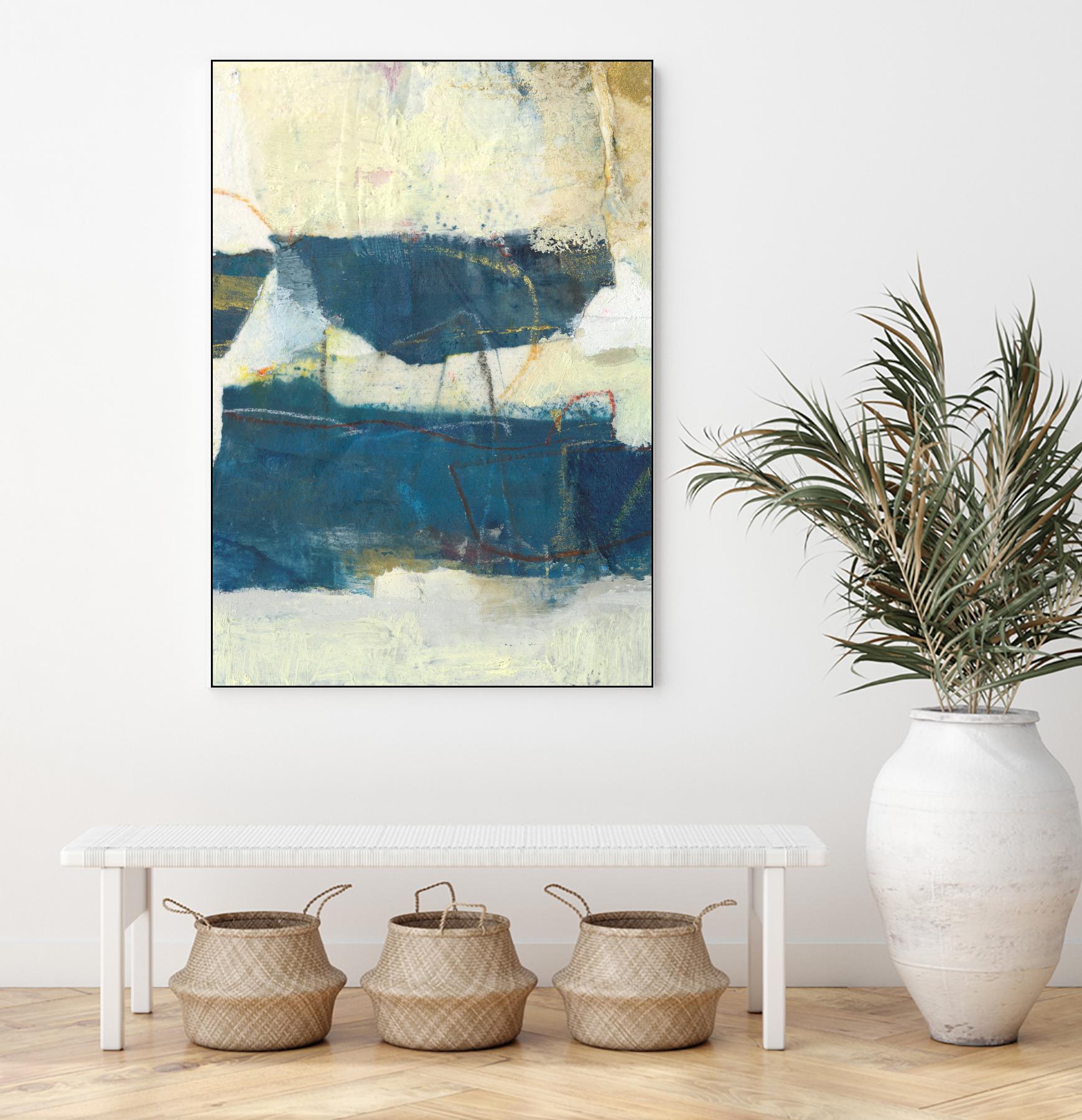 Frazil IV by Sue Jachimiec on GIANT ART - blue abstract abstract