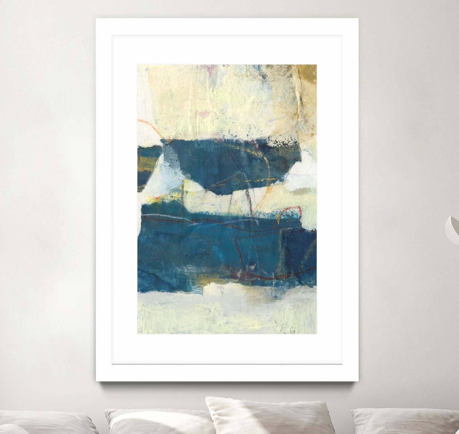 Frazil IV by Sue Jachimiec on GIANT ART - blue abstract abstract