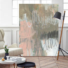 Twombly Script II by Jennifer Goldberger on GIANT ART - pink abstract abstract