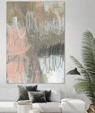 Twombly Script II by Jennifer Goldberger on GIANT ART - pink abstract abstract
