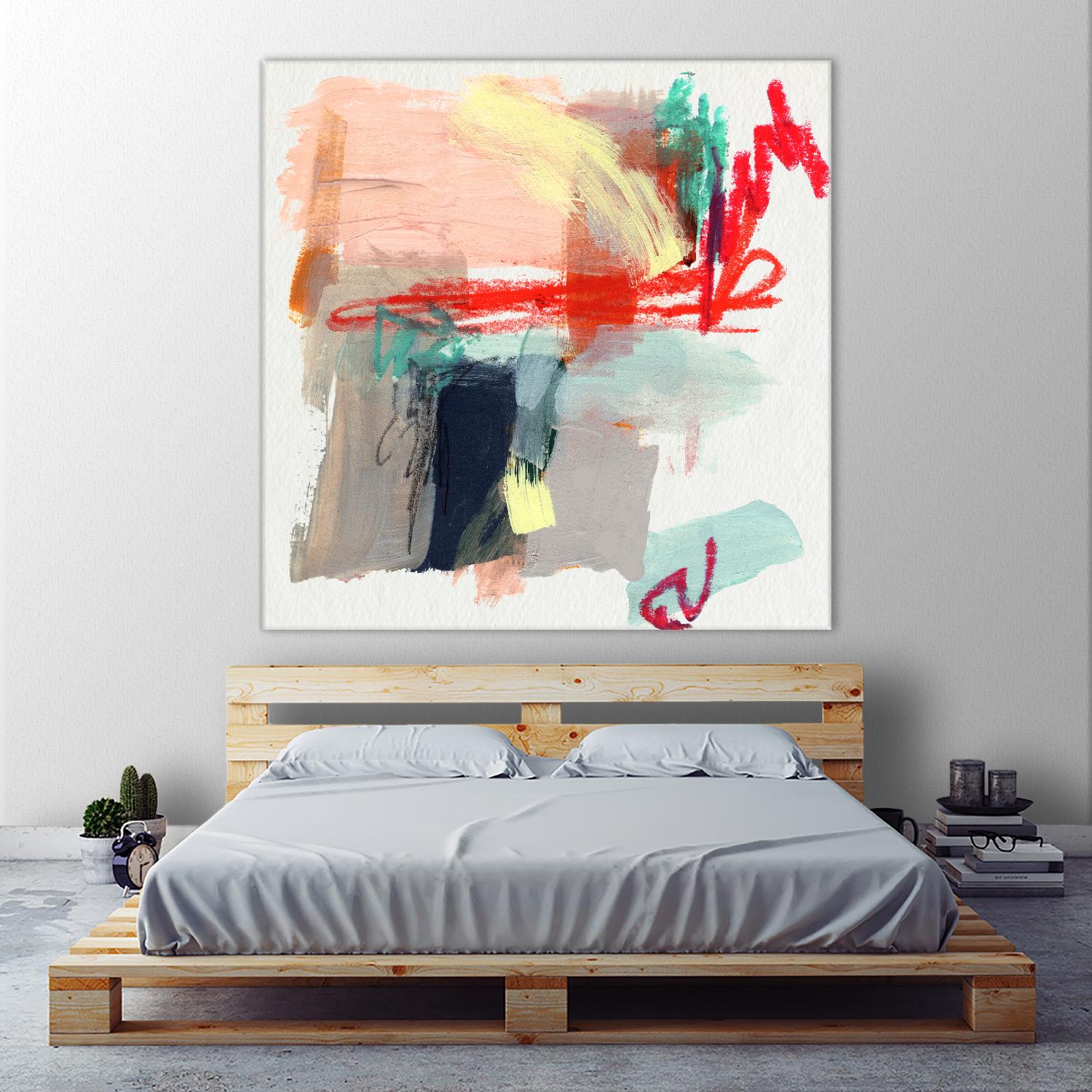 Abstract Metro Maps I by Jennifer Parker on GIANT ART - red abstract abstract