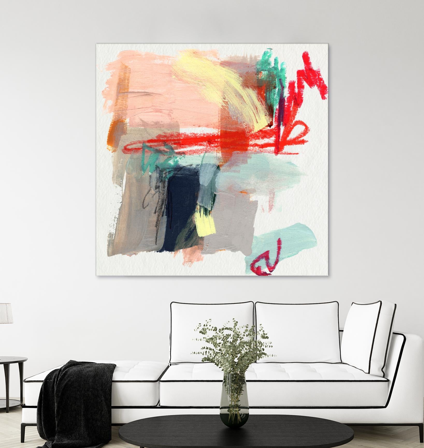 Abstract Metro Maps I by Jennifer Parker on GIANT ART - red abstract abstract