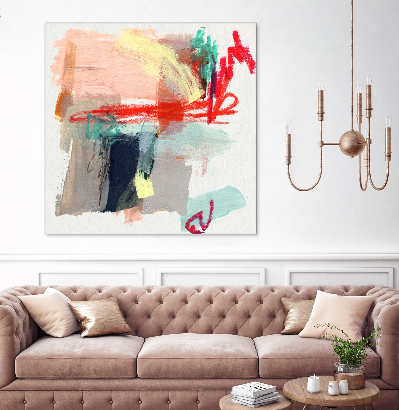 Abstract Metro Maps I by Jennifer Parker on GIANT ART - red abstract abstract