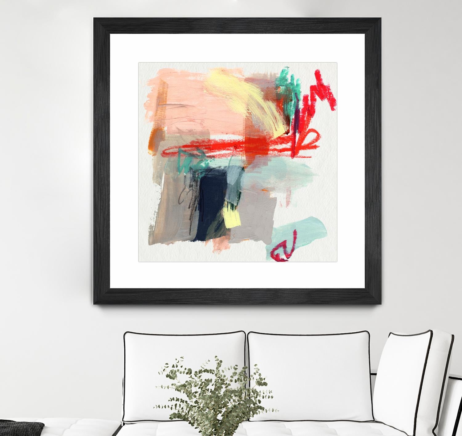 Abstract Metro Maps I by Jennifer Parker on GIANT ART - red abstract abstract