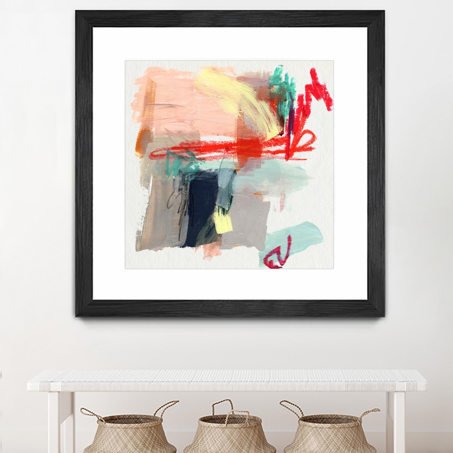 Abstract Metro Maps I by Jennifer Parker on GIANT ART - red abstract abstract