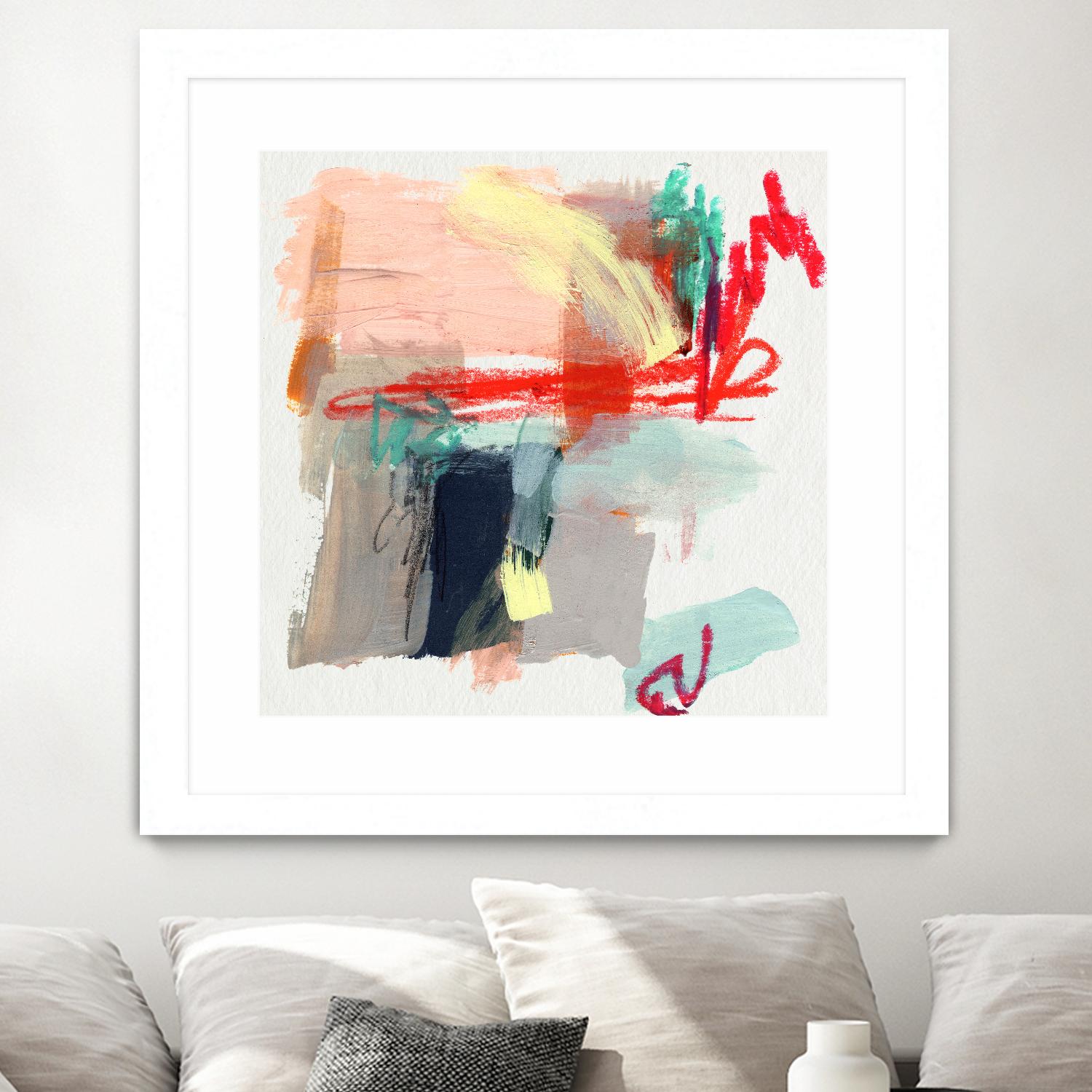Abstract Metro Maps I by Jennifer Parker on GIANT ART - red abstract abstract