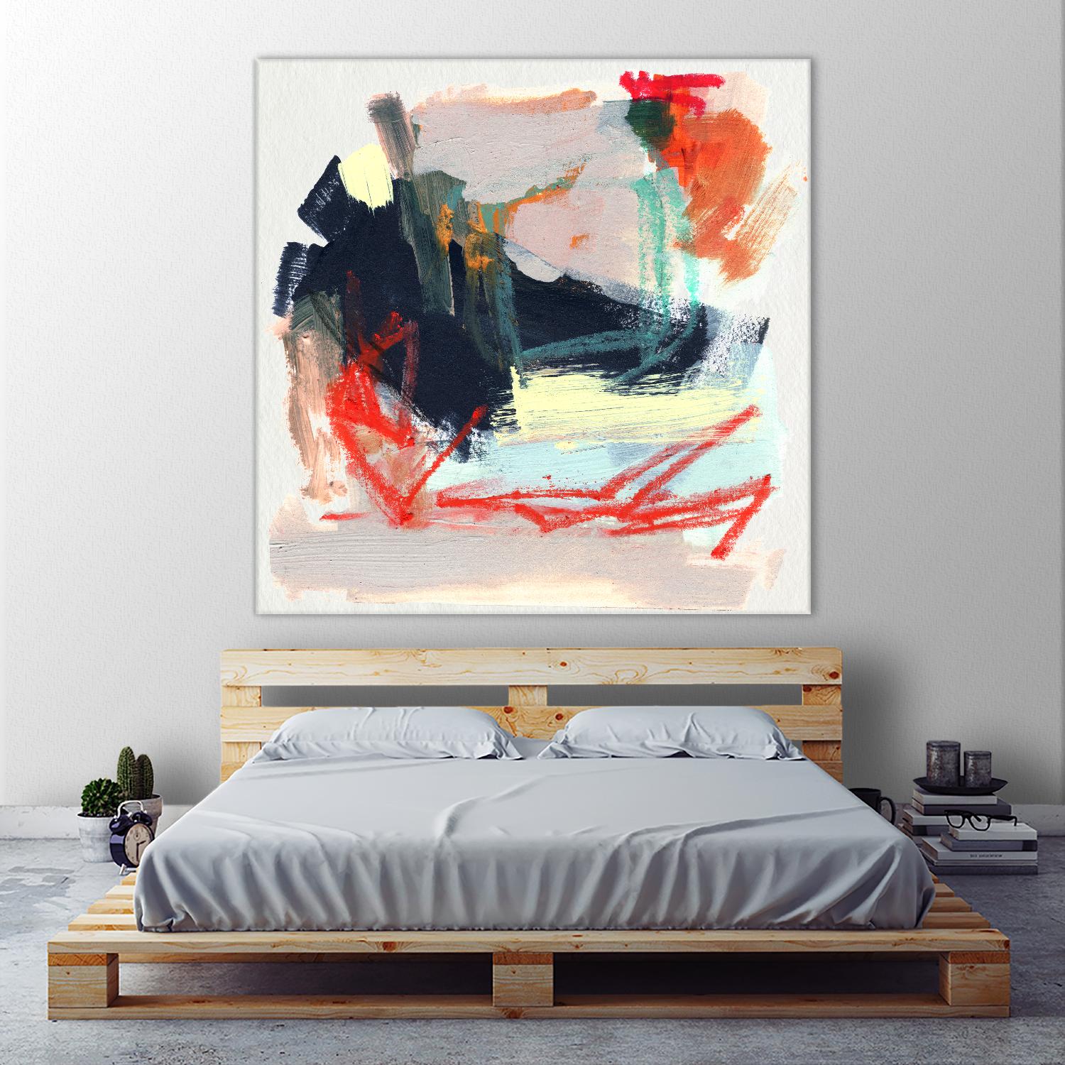 Abstract Metro Maps IV by Jennifer Parker on GIANT ART - orange abstract abstract