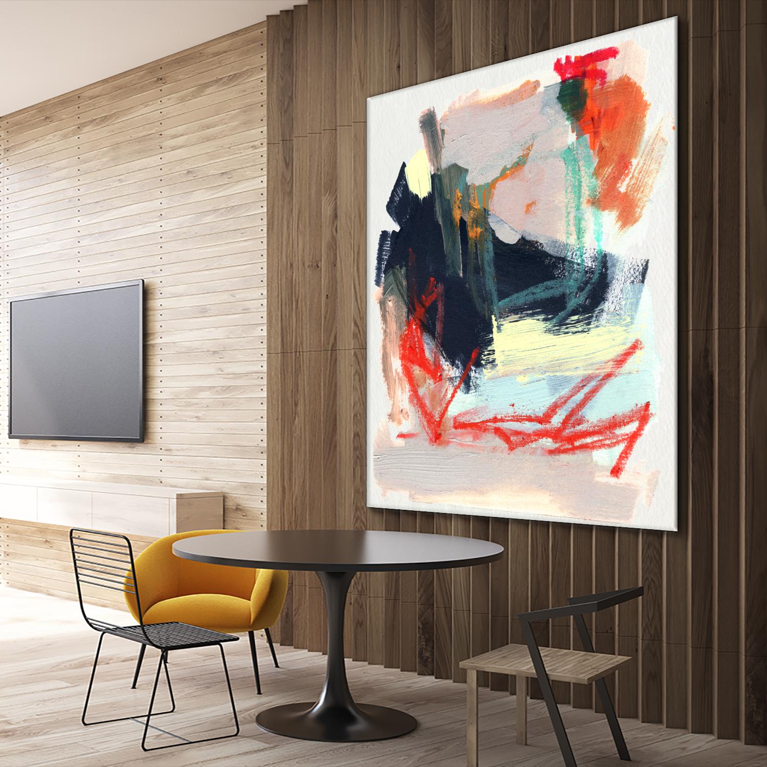 Abstract Metro Maps IV by Jennifer Parker on GIANT ART - orange abstract abstract