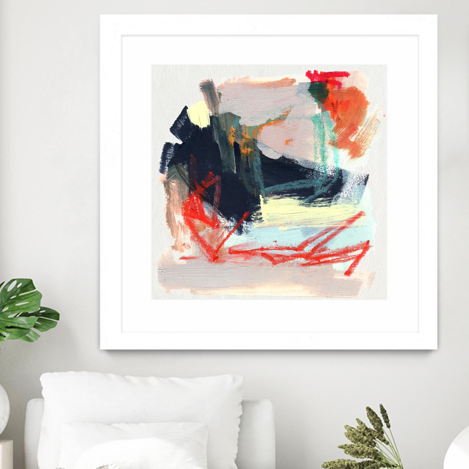 Abstract Metro Maps IV by Jennifer Parker on GIANT ART - orange abstract abstract