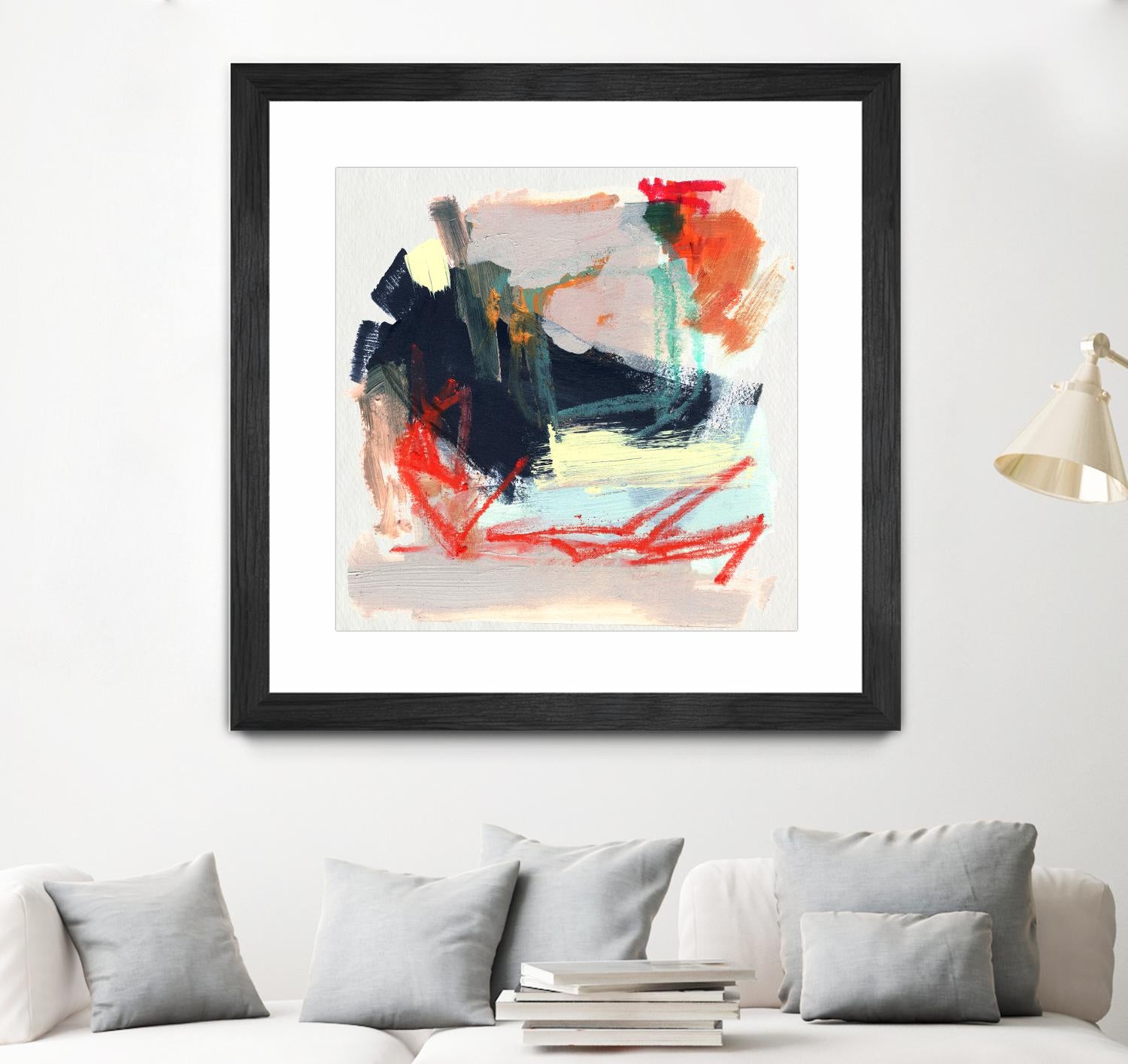 Abstract Metro Maps IV by Jennifer Parker on GIANT ART - orange abstract abstract