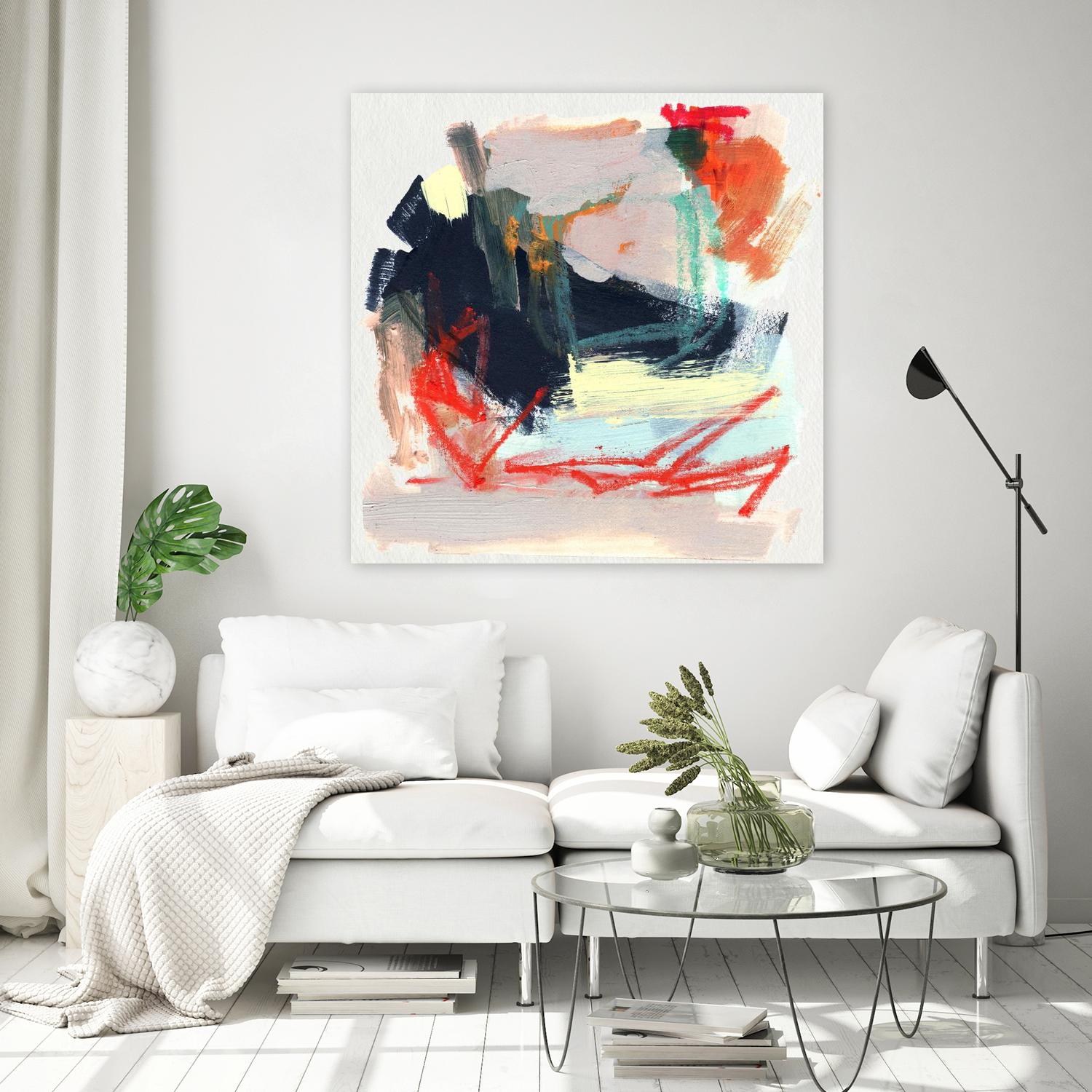 Abstract Metro Maps IV by Jennifer Parker on GIANT ART - orange abstract abstract