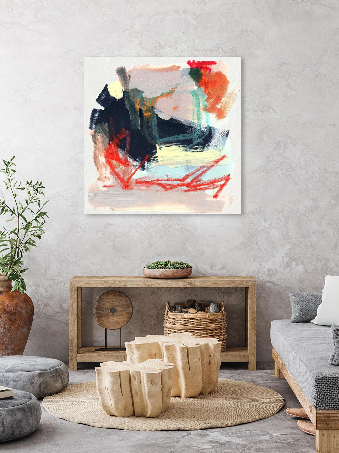 Abstract Metro Maps IV by Jennifer Parker on GIANT ART - orange abstract abstract