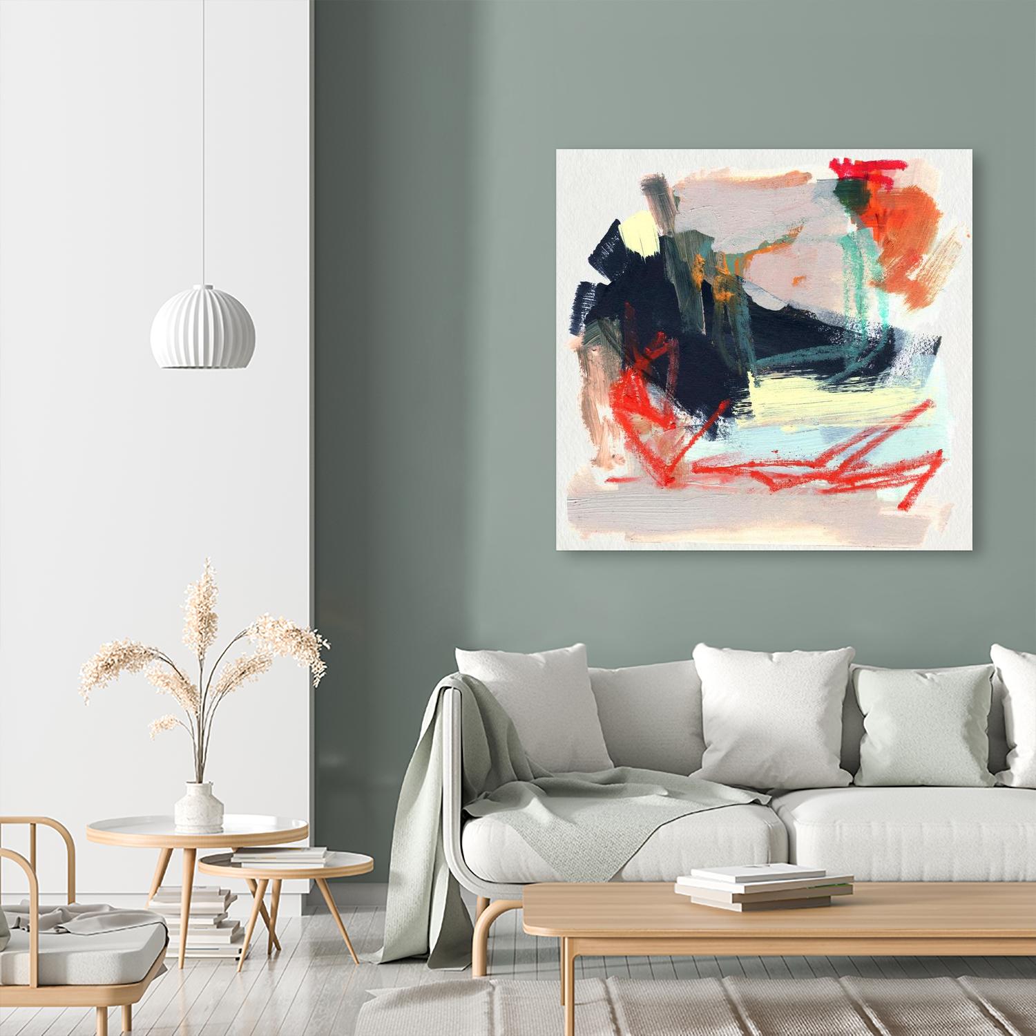 Abstract Metro Maps IV by Jennifer Parker on GIANT ART - orange abstract abstract