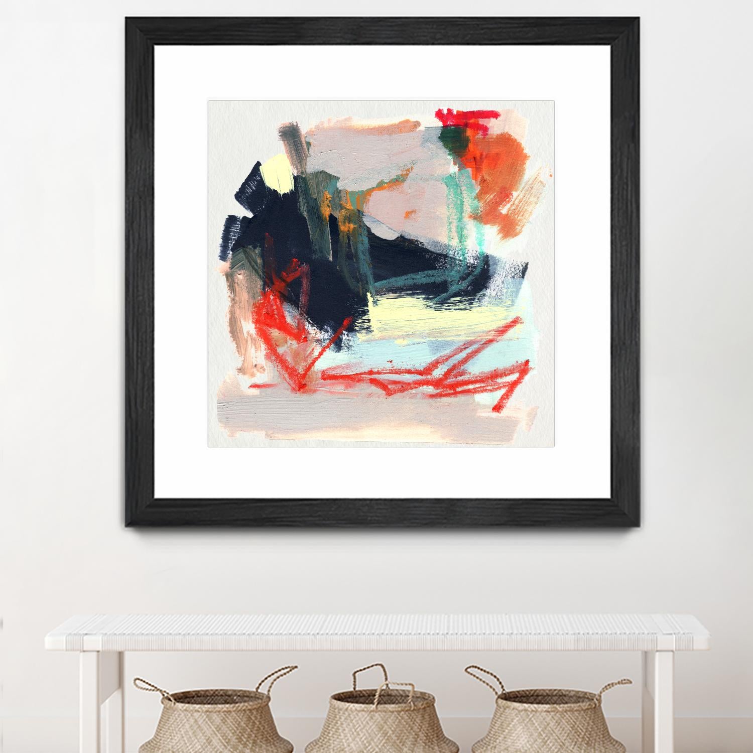 Abstract Metro Maps IV by Jennifer Parker on GIANT ART - orange abstract abstract