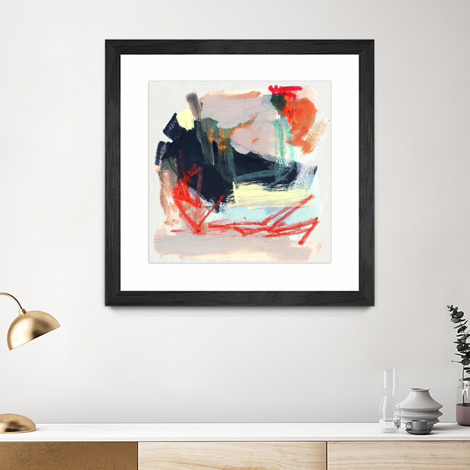 Abstract Metro Maps IV by Jennifer Parker on GIANT ART - orange abstract abstract