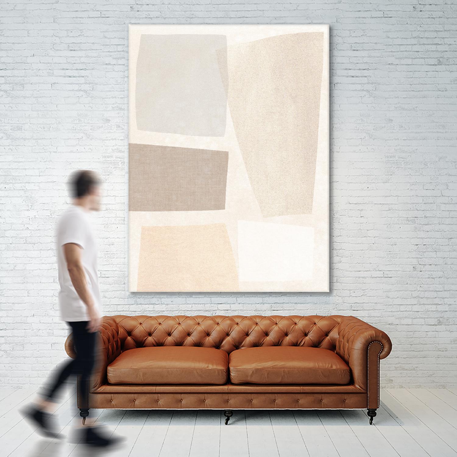 Block Magnetism II by June Vess on GIANT ART - grey  abstract abstract