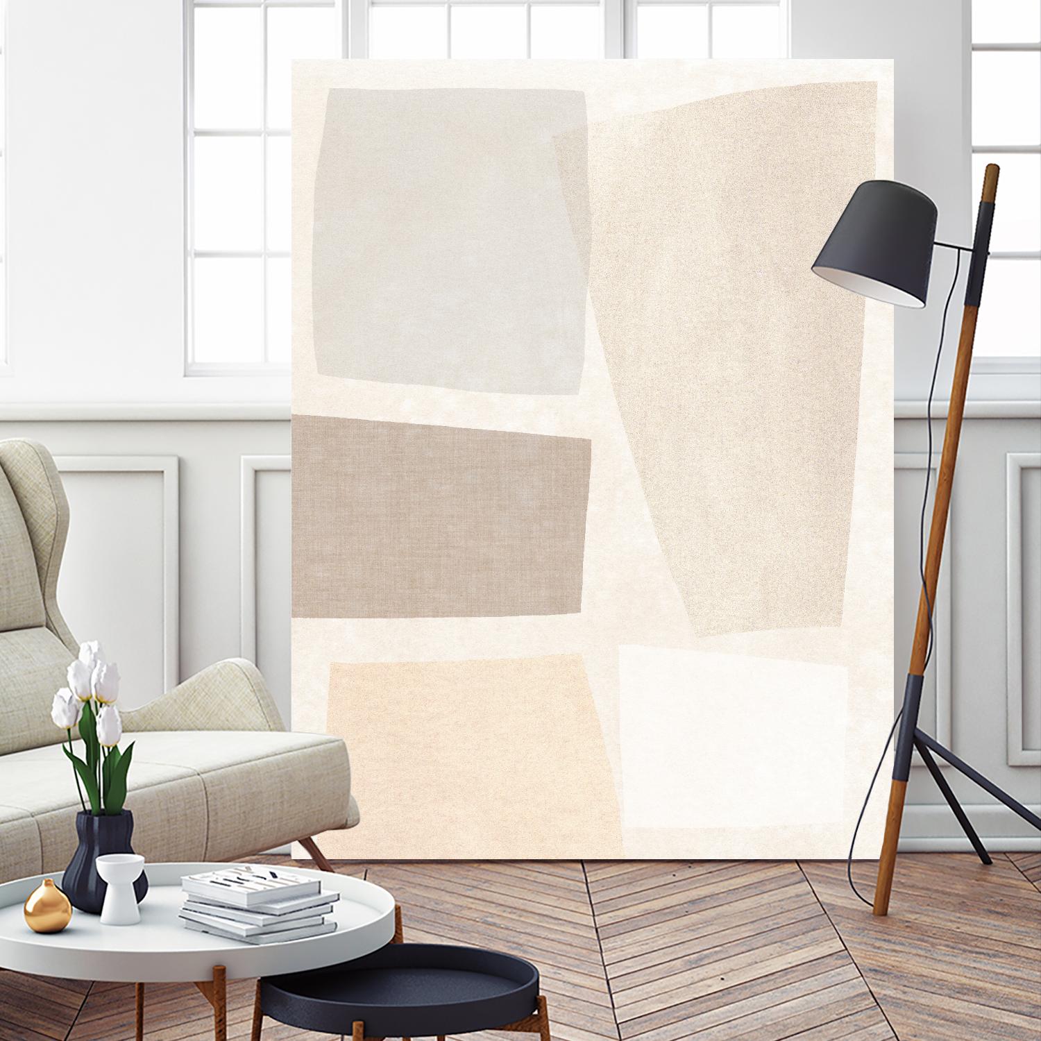 Block Magnetism II by June Vess on GIANT ART - grey  abstract abstract