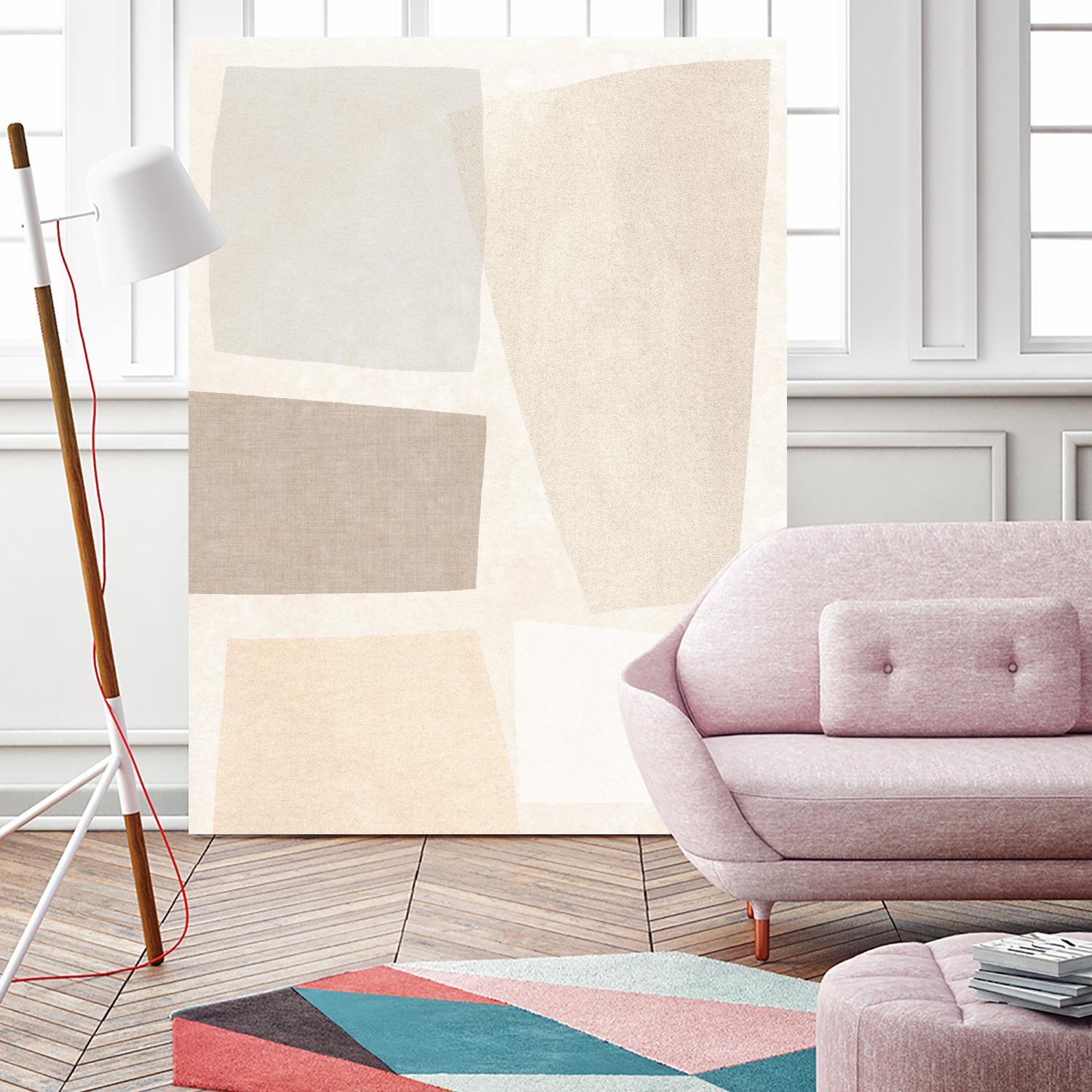 Block Magnetism II by June Vess on GIANT ART - grey  abstract abstract