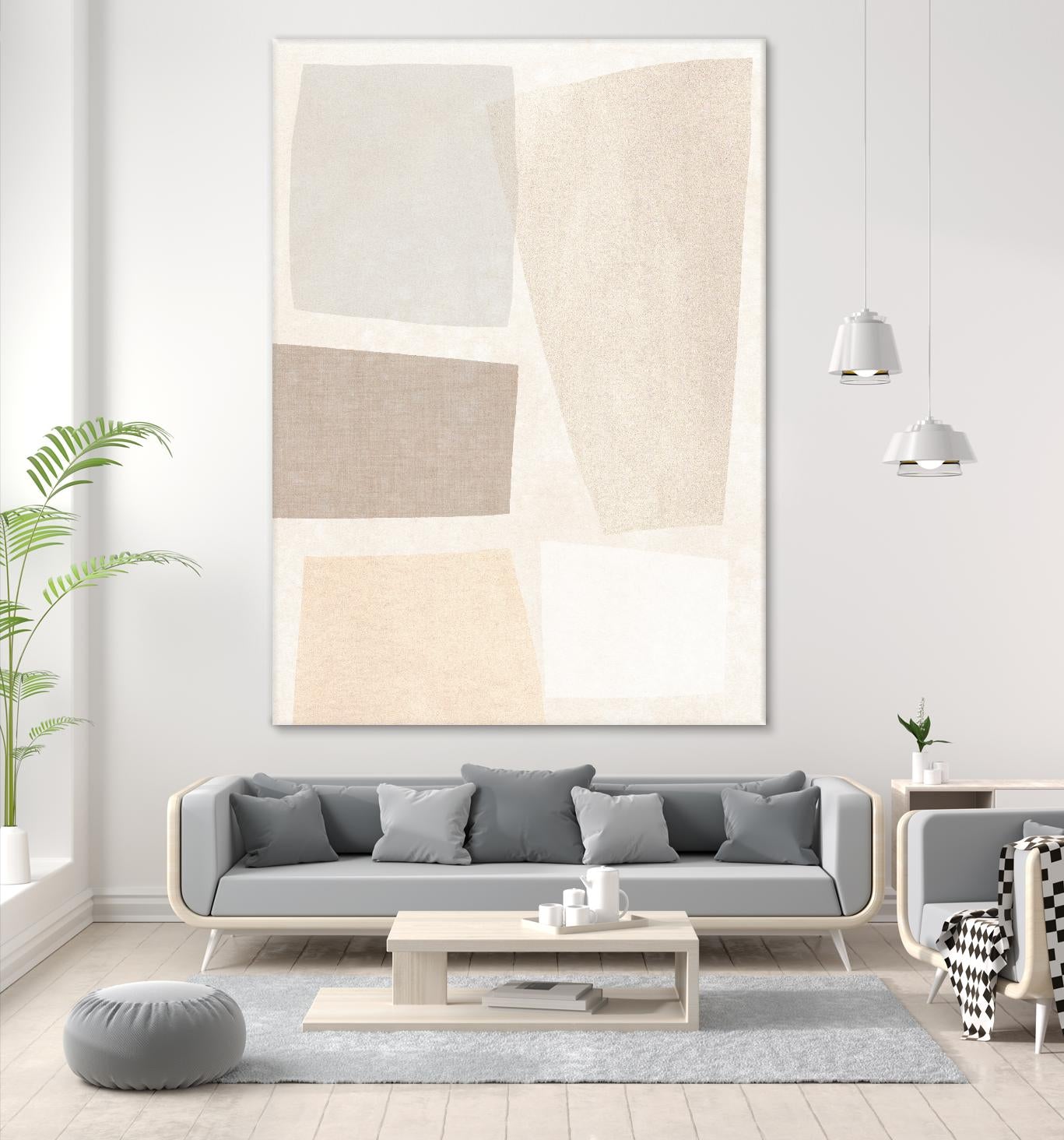 Block Magnetism II by June Vess on GIANT ART - grey  abstract abstract