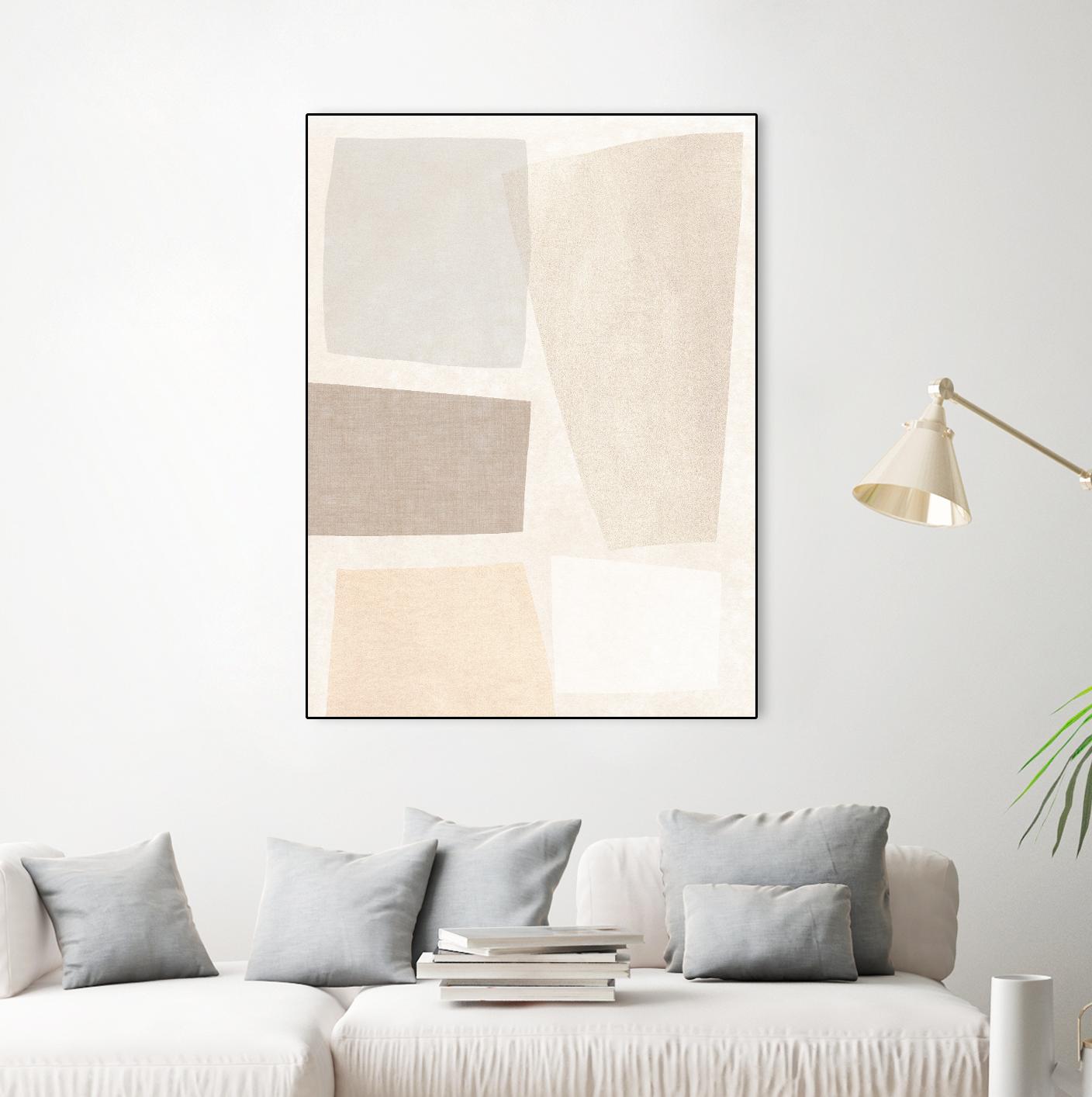 Block Magnetism II by June Vess on GIANT ART - grey  abstract abstract