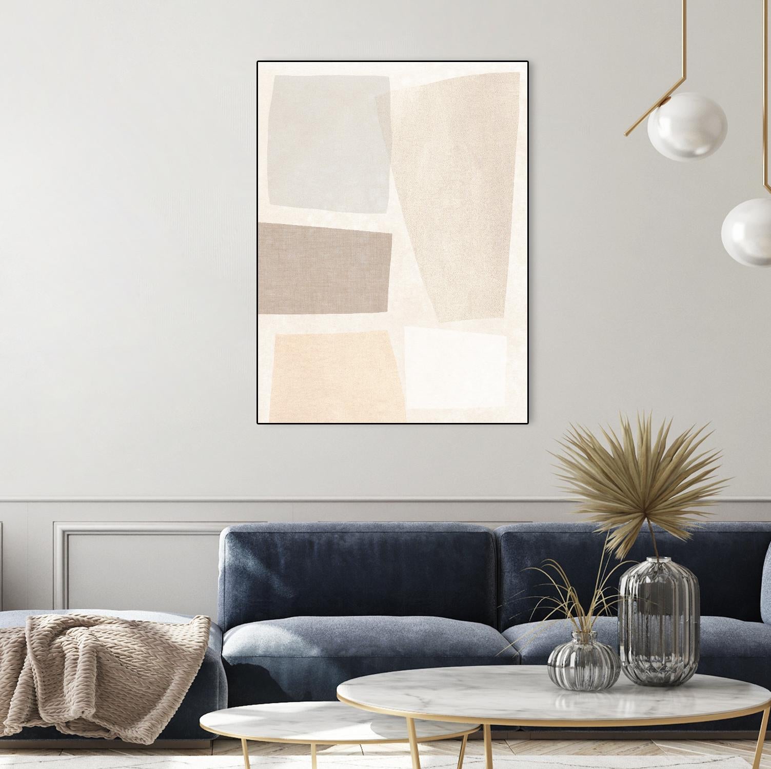 Block Magnetism II by June Vess on GIANT ART - grey  abstract abstract