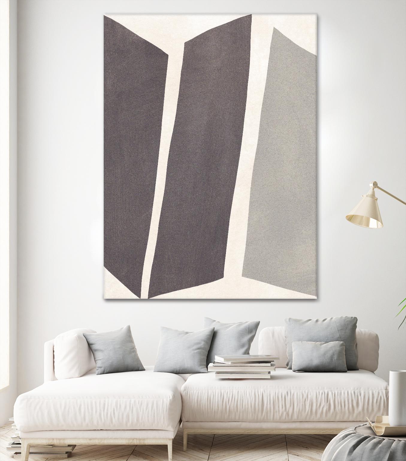 Colorblock Artifact I by June Vess on GIANT ART - cream abstract abstract