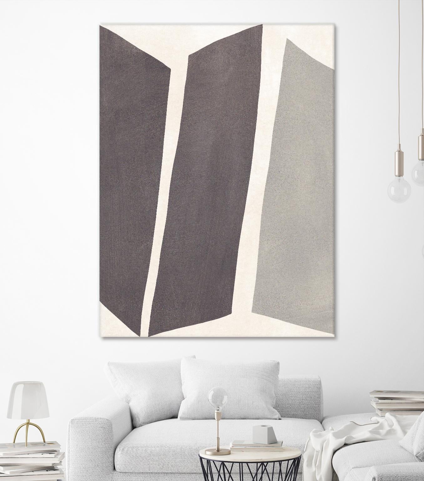 Colorblock Artifact I by June Vess on GIANT ART - cream abstract abstract