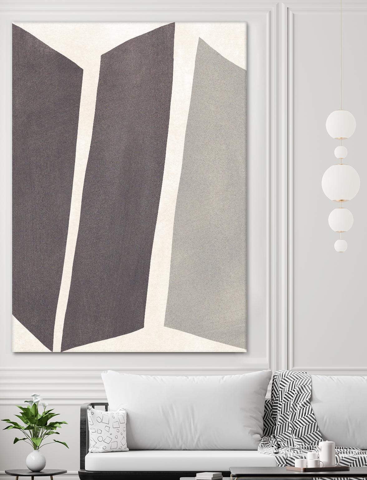 Colorblock Artifact I by June Vess on GIANT ART - cream abstract abstract