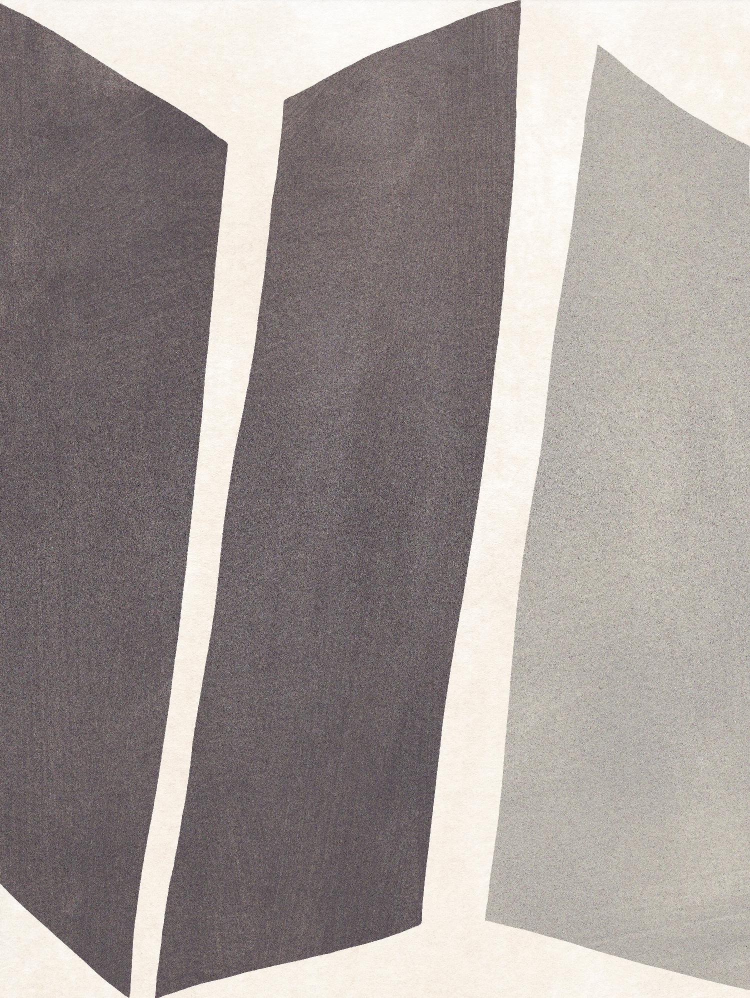 Colorblock Artifact I by June Vess on GIANT ART - cream abstract abstract