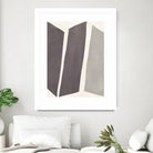 Colorblock Artifact I by June Vess on GIANT ART - cream abstract abstract